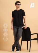 BREXX Urban Relaxed Fit Jeans | Men's Washed Black Baggy Denim