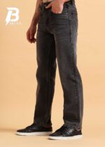 BREXX Urban Relaxed Fit Jeans | Men's Washed Black Baggy Denim - Image 3