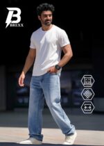 BREXX Men's Urban Flex Relaxed Fit Jeans - Light Wash