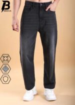 Brexx 'Aether' Men's Relaxed Fit Baggy Jeans in Washed Charcoal