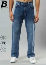 Brexx Jeans Men's Relaxed Fit Baggy Jeans - Vintage Blue Wash