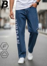 BREXX Men's Relaxed Fit "Jordan" Graphic Print Streetwear Jeans