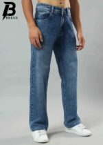 Brexx Jeans Men's Relaxed Fit Baggy Jeans - Vintage Blue Wash - Image 3