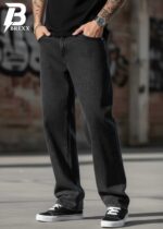 BREXX JEANS 'Urban Drift' Men's Relaxed Fit Baggy Jeans - Faded Black Streetwear Denim - Image 4