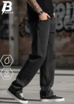 BREXX JEANS 'Urban Drift' Men's Relaxed Fit Baggy Jeans - Faded Black Streetwear Denim - Image 3