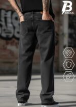 BREXX JEANS 'Urban Drift' Men's Relaxed Fit Baggy Jeans - Faded Black Streetwear Denim - Image 6
