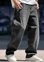 Brexx 'Shadow Drifter' Baggy Washed Black Denim Jeans - Image 7