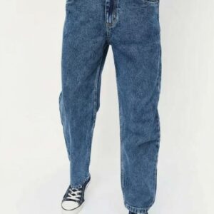 Brexx 'Retro-Haze' Textured Stone Wash Jeans – Relaxed Straight Fit & Vintage Finish