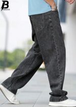 Brexx 'Urban Slate' Contrast Stitch Baggy Jeans – Premium Stone Wash Denim - Image 6