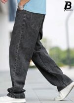 Brexx 'Urban Slate' Contrast Stitch Baggy Jeans – Premium Stone Wash Denim - Image 4