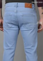 Brexx 'Azure Drift' Slim Tapered Stretch Jeans – Light Blue Distressed Denim - Image 2
