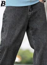 Brexx 'Urban Slate' Contrast Stitch Baggy Jeans – Premium Stone Wash Denim - Image 3