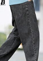 Brexx 'Urban Slate' Contrast Stitch Baggy Jeans – Premium Stone Wash Denim - Image 2