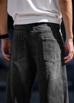 Brexx 'Shadow Drifter' Baggy Washed Black Denim Jeans - Image 5