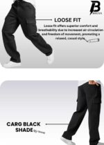 Brexx 'Vanguard' Men's Loose Fit Cargo Jeans in Washed Black - Image 8