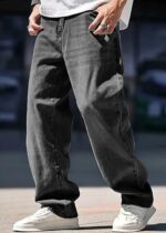 Brexx 'Shadow Drifter' Baggy Washed Black Denim Jeans