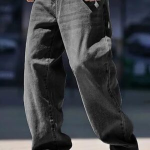 Brexx 'Shadow Drifter' Baggy Washed Black Denim Jeans