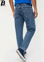 Brexx 'Retro-Haze' Textured Stone Wash Jeans – Relaxed Straight Fit & Vintage Finish - Image 3