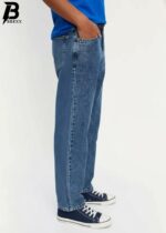 Brexx 'Retro-Haze' Textured Stone Wash Jeans – Relaxed Straight Fit & Vintage Finish - Image 2