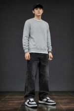 Brexx 'Urban Arc' Structural Panel Loose-Fit Jeans - Washed Black - Image 7