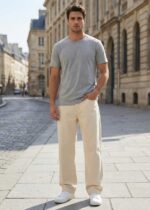 Brexx Signature Cream Canvas Baggy Jeans – Premium Heavyweight Streetwear - Image 3