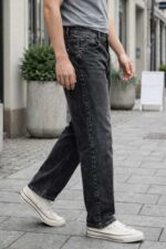 Brexx 'Urban Shadow' Faded Black Straight-Leg Jeans – Vintage Wash Series - Image 5