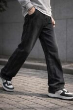 Brexx 'Urban Arc' Structural Panel Loose-Fit Jeans - Washed Black - Image 4