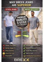 Brexx Signature Cream Canvas Baggy Jeans – Premium Heavyweight Streetwear - Image 7