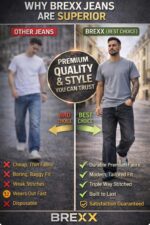 Brexx 'Urban Arc' Structural Panel Loose-Fit Jeans - Washed Black - Image 2