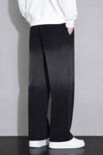 BRAXX Men’s Premium Gradient Black Wide-Leg Pants | Urban Streetwear Relaxed Fit Trousers - Image 6