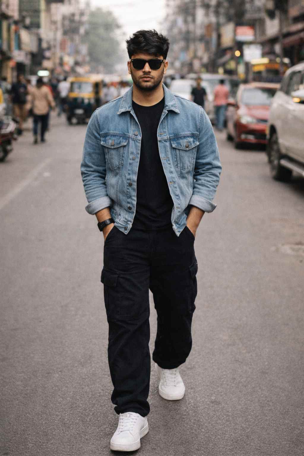 Black Utility Pants Streetwear Style