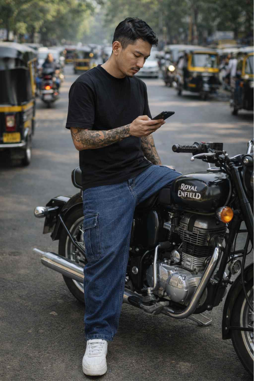 Brexx Biker Denim Look