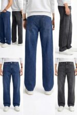 BREXX Essential 2-Pack Wide-Leg Denim Bundle - Relaxed Fit Blue & Vintage Grey Jeans - Image 2