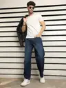 BREXX Classic Comfort Men’s Blue Straight Fit Denim Jeans - Image 6