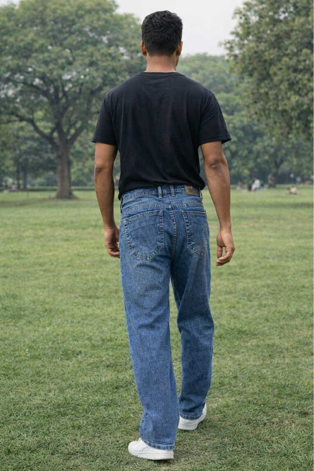 Stylish Utility Trousers Sitting Pose