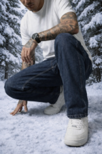 BREXX Urban Indigo Denim Utility Cargo Pants – Rugged 6-Pocket Tapered Fit - Image 4