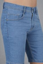Brexx Premium Light Blue Denim Shorts for Men – Comfort Fit - Image 4